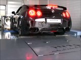 Nissan GT-R Tuning auf Prüfstand mit HMS Klappenabgasanlage- GH Motorsport