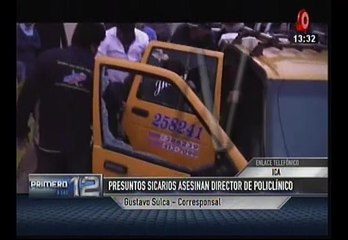 Ica: Difunden video de asesinato de médico de Essalud