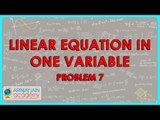 1374. CBSE Class VIII, ICSE Class VIII - Mathematics - Linear Equation in One Variable - Problem 7