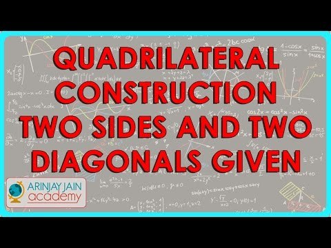 1372. Mathematics - Class VIII - quadrilateral construction with two sides and three angles
