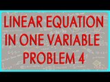 1377. CBSE Class VIII, ICSE Class VIII - Mathematics - Linear Equation in One Variable - Problem 4