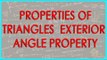 137-CBSE Class VI maths,  ICSE Class VI maths -   Properties of Triangles  - Exterior angle property