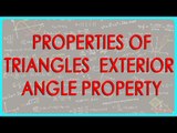137-CBSE Class VI maths,  ICSE Class VI maths -   Properties of Triangles  - Exterior angle property