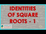 110-Class IX - Identities of Square Roots - 1