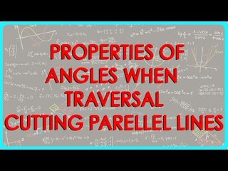 134-Properties of angles when traversal cutting parellel lines