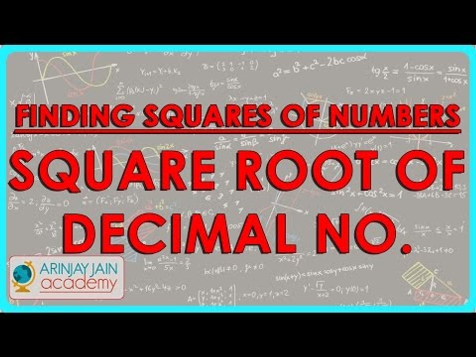 154-CBSE Class VIII, ICSE Class VIII - finding squares   decimals