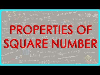 135-Mathematics Class VI - properties of square number