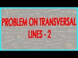 131-$ CBSE Class VI Maths,  ICSE Class VI Maths -  problem on transversal lines - 2