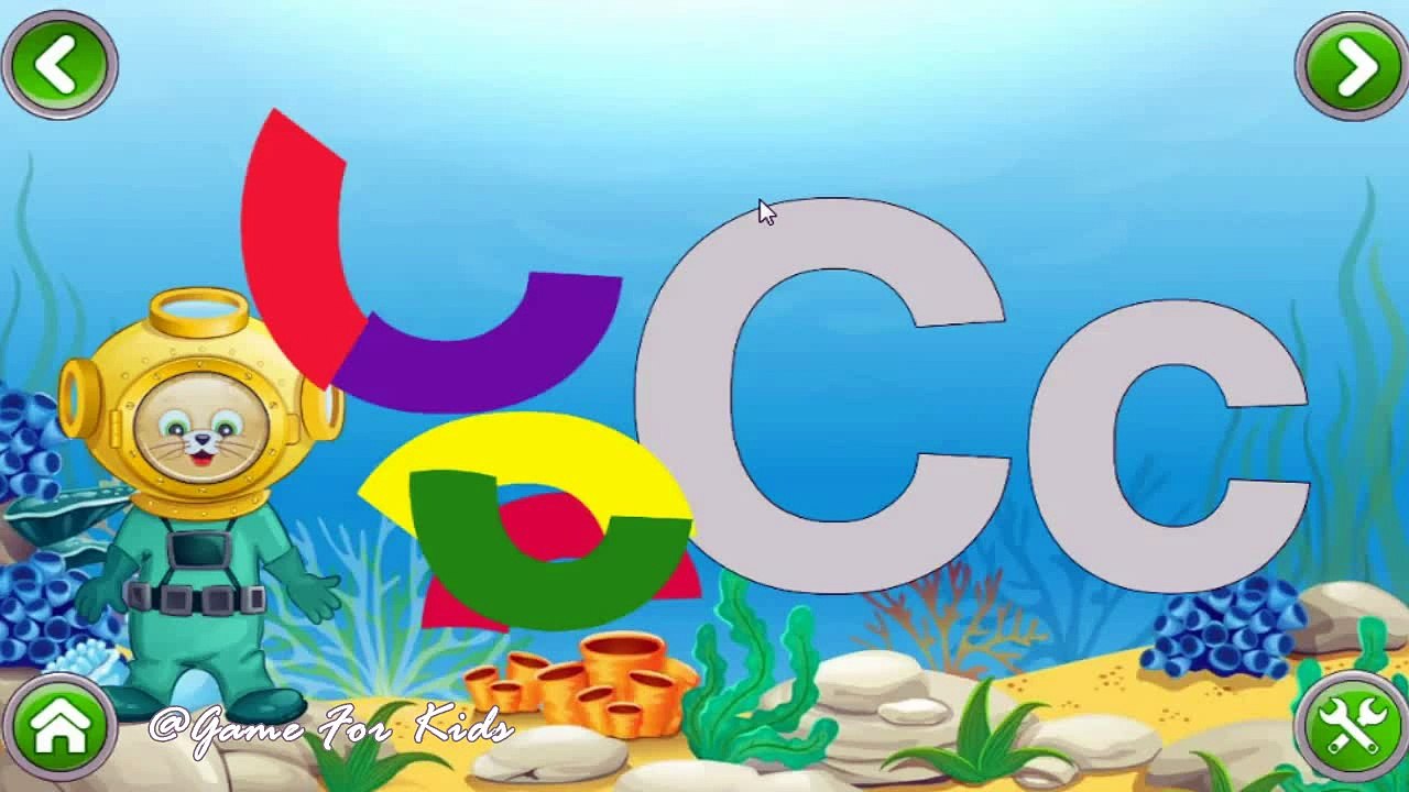 Learning Letters With Puzzle Animation Best Practic @Game For Kids