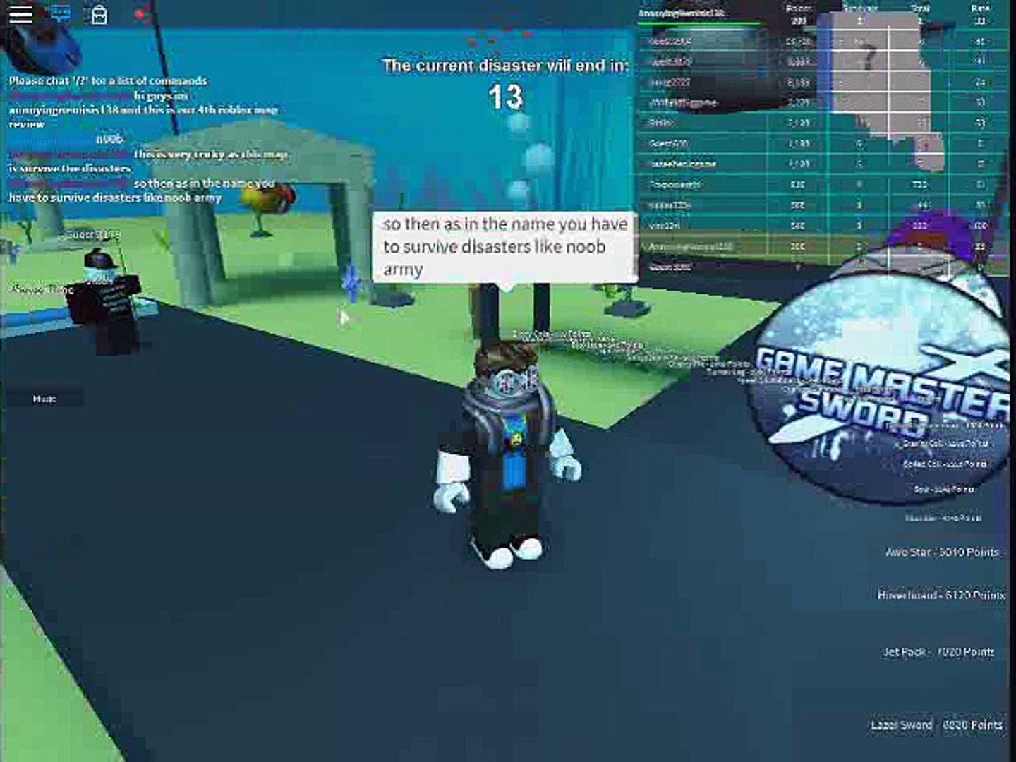 Roblox Survive The Kraken Insane Disasters Codes For Roblox 2018 Music - survive a noob army roblox
