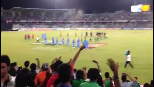 Bangladeshi Crowd Chanting Mauka Mauka to Indian Team
