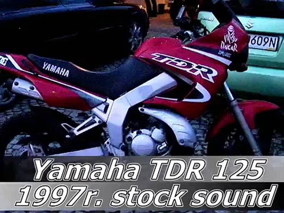 Yamaha TDR 125/1997  Stock sound at max speed