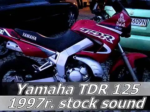 Yamaha TDR 125/1997 Stock sound at max speed