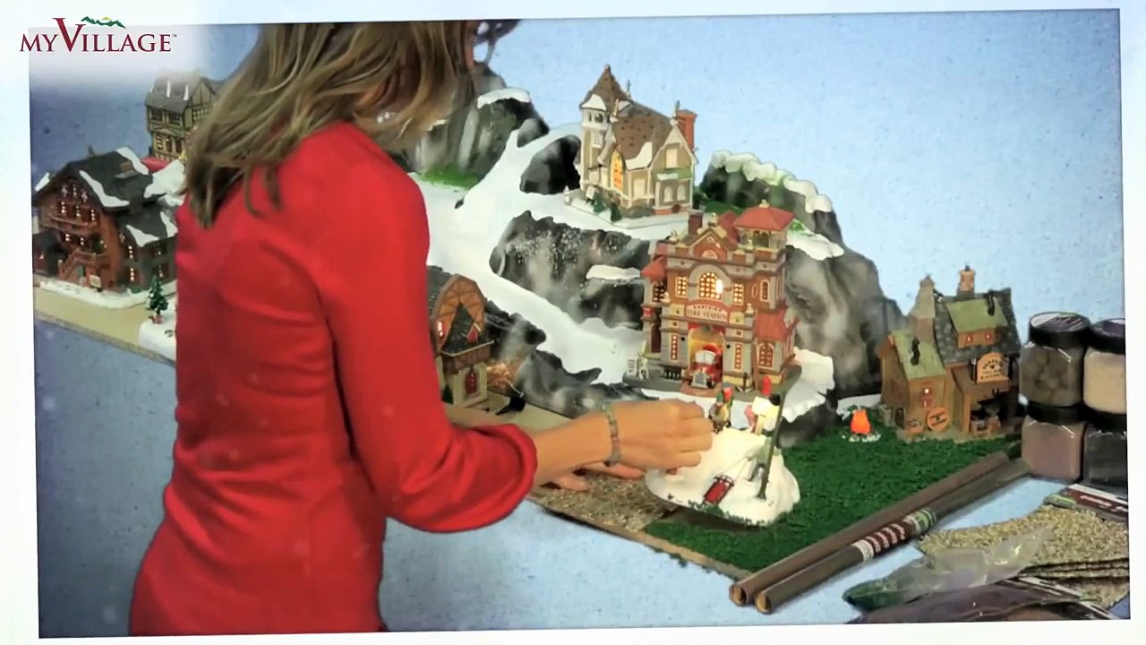 Construire un village de Noël miniature Lemax