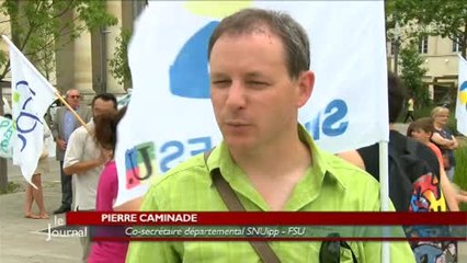 Gel des classes : Manifestation à La Roche-sur-Yon