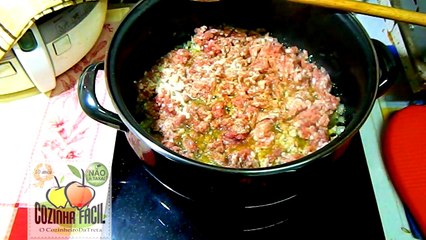 Massa com Carne, Natas e Cogumelos