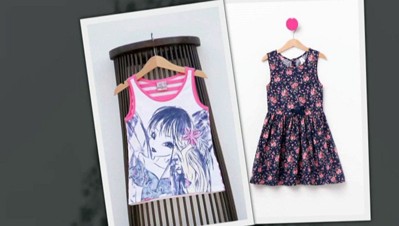 DeFacto Bayramlık Kız Çocuk Kıyafetleri 2015