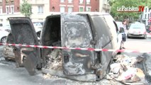 Paris : 26 voitures brûlées Porte de Saint-Cloud