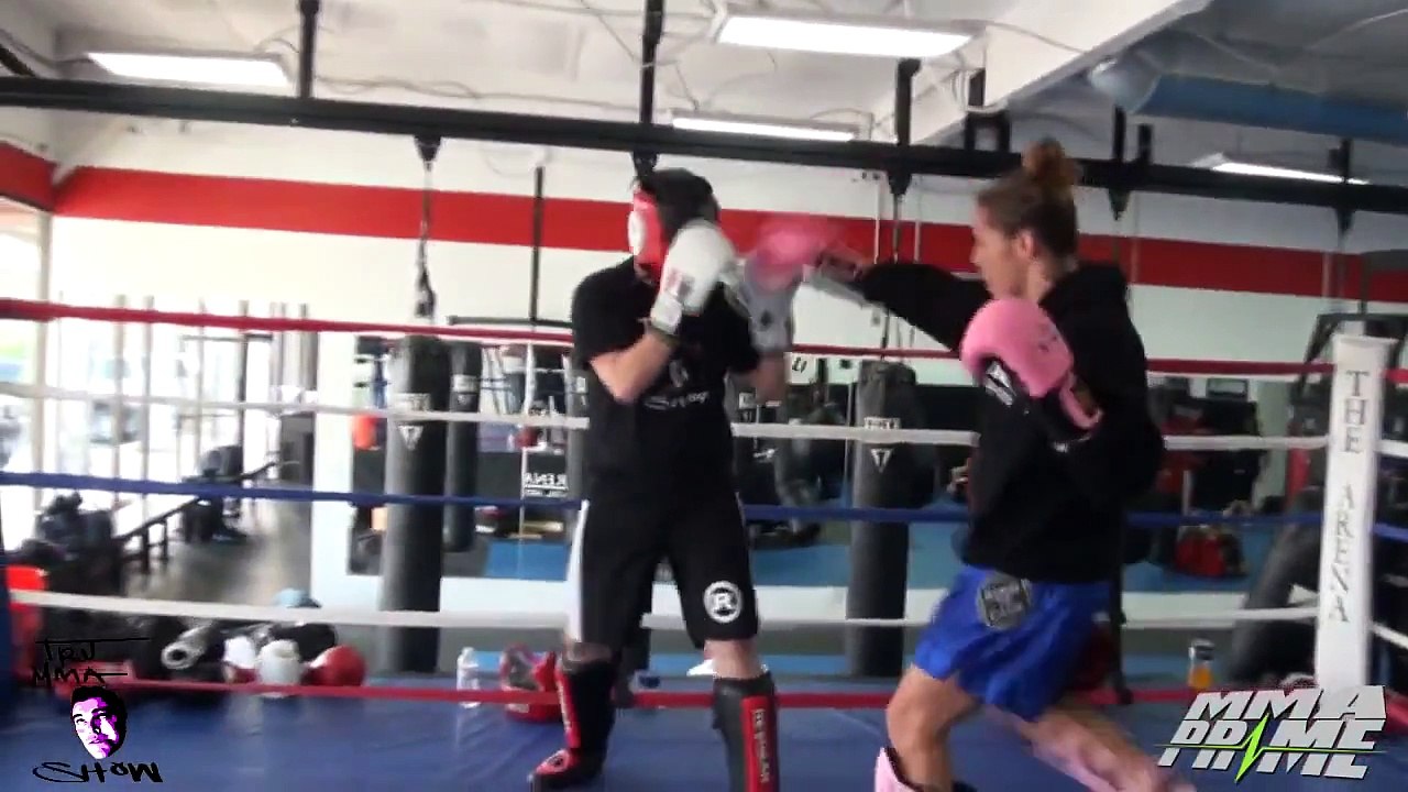 Cris Cyborg KO Male Fighter