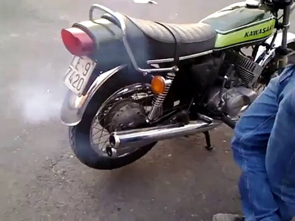 kawasaki 500 H1 E (1974) primi battiti dopo l' intervento..