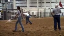 4-H Horse Roping/Working Ranch Goat Tying: Senior Girls Example