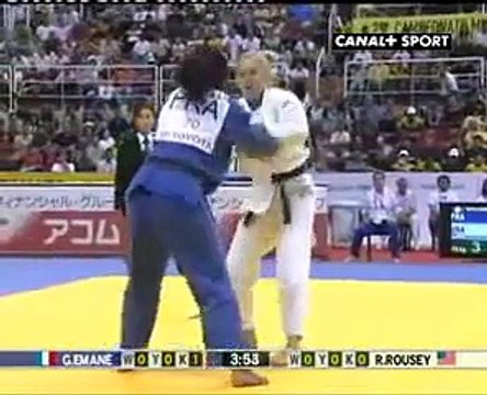 Judo World Championships 2007: 70kg Gevrise Emane (FRA) - Ronda Rousey (USA)