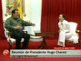 Venezuela, Ingrid Betancourt fue recibida por el Presidente Hugo Chavez en el Palacio de Miraflores - Caracas