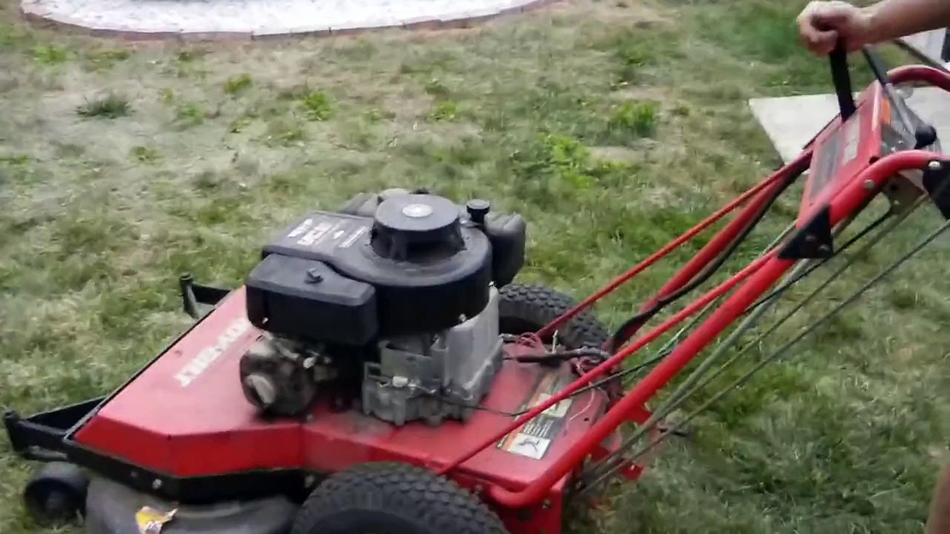 33in walk behind online mower