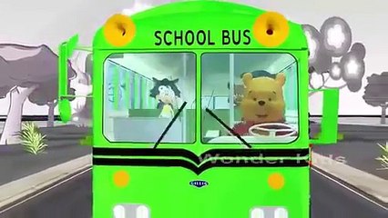 Wheel On The Bus Ehglish Rhymes   Kids Favorite Cartoon Videos   3D Animated Nursery Rhymes