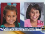 Age progression of Isabel Celis