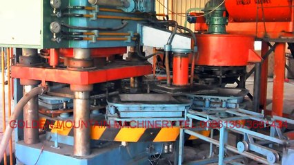 Rotating terrazzo tile press machine operation video at the scene of the Indian customers