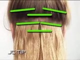 How to do Pre-taped flat weft Hair Extensions Education video