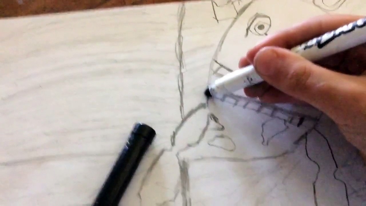 How to draw springtrap from fnaf 3