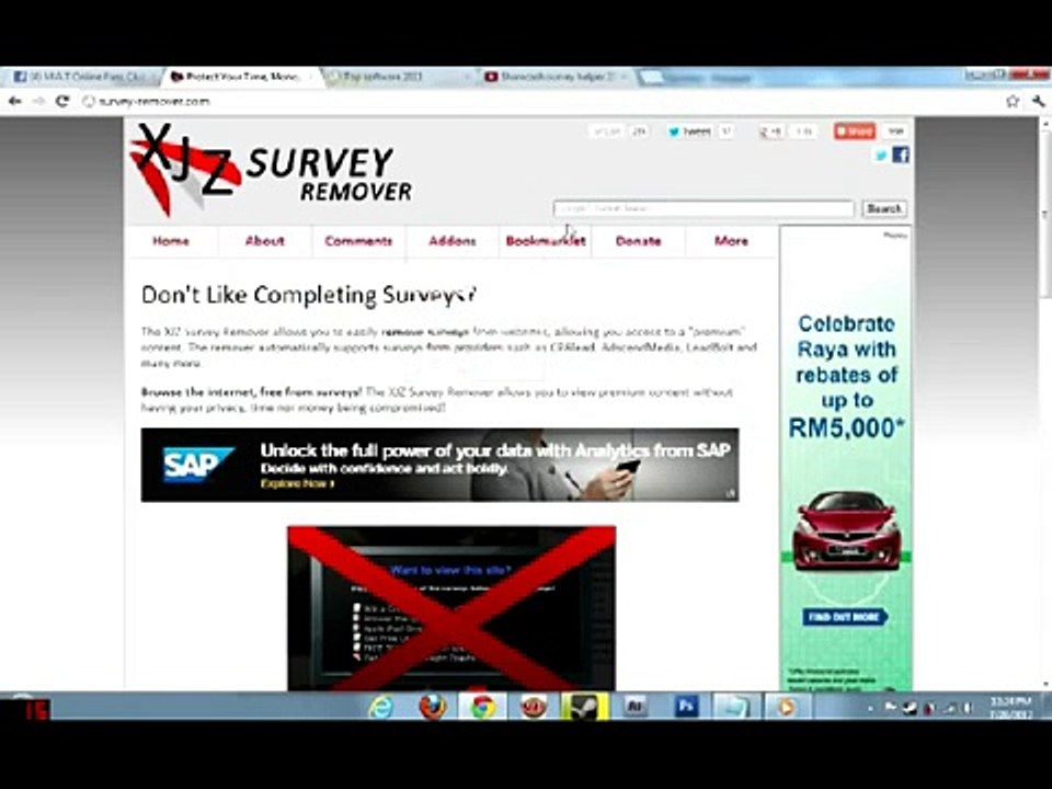 How To Bypass Survey Using XJZ Survey Remover [ No Dowload ]