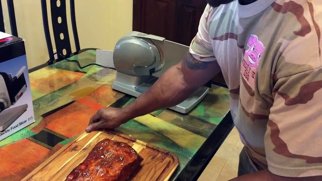 Chef's Choice 615 Food Slicer, BBQ Smoked Pork Loin