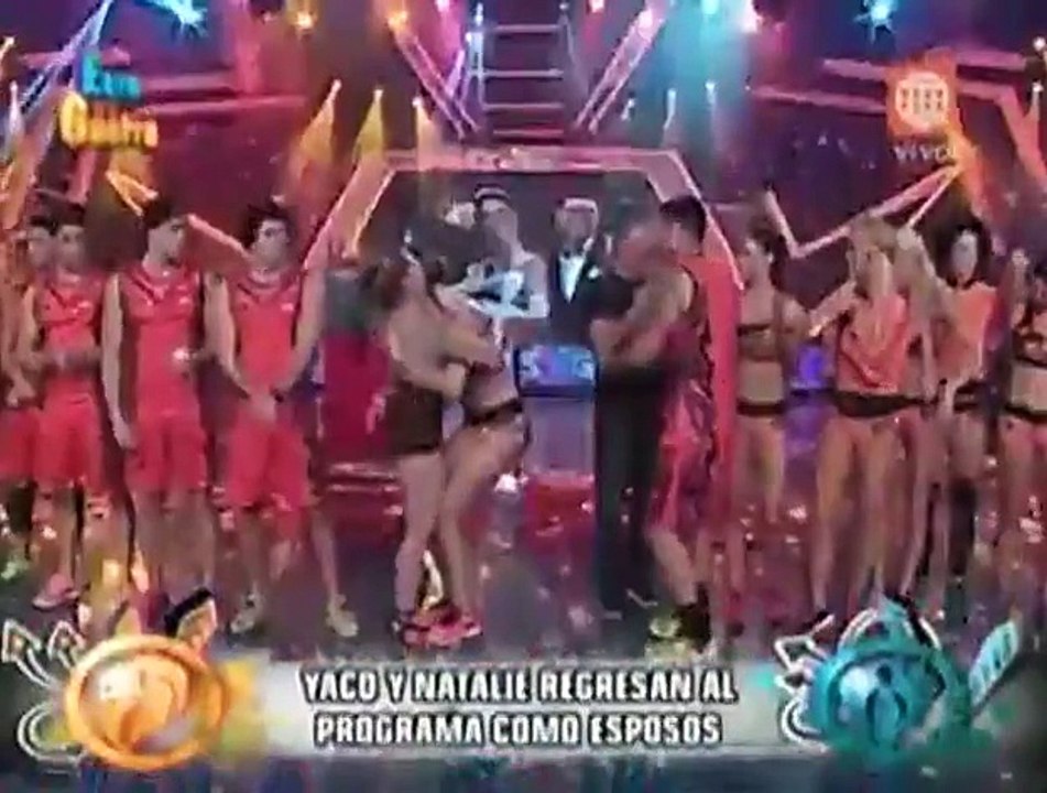 Yaco Eskenazi y Natalie Vértiz entran en limousine a reality EEG