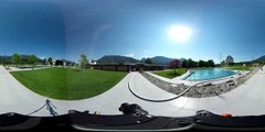 Das neue Walgaubad vor der Eröffnung in der 360°-Sicht