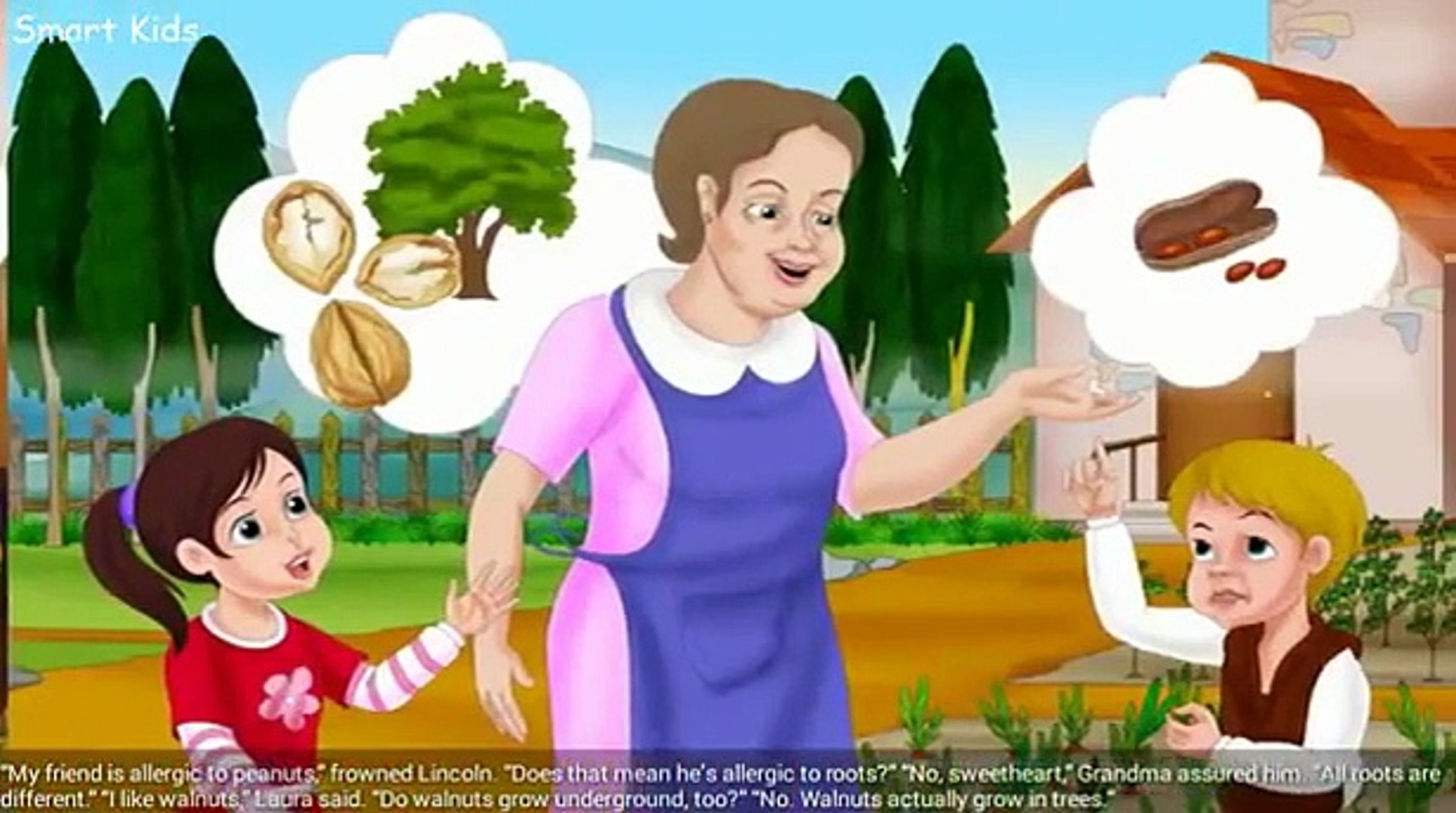 Lincoln and Laura in the Garden with Grandma | Cartoon for kids | Stories  for Kids - video Dailymotion