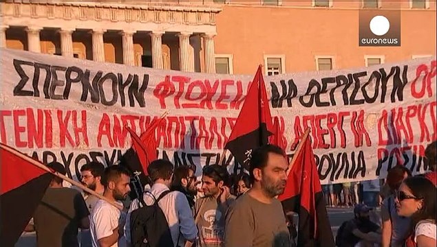 Angry Greeks accuse eurozone leaders of blackmail