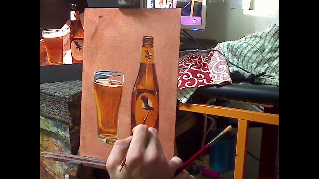 99 Paintings of Beer by Ben Sherar - Beer 14 : Eagle Bay Vienna Lager