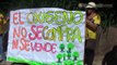 Habitantes de La Salle protestaron por tala de árboles para Tercer Carril