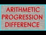 1369. Arithmetic Progression - Difference - Class X Maths - CBSE, ICSE, NCERT