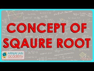 1432. CBSE Class VIII, ICSE Class VIII - concept of sqaure root