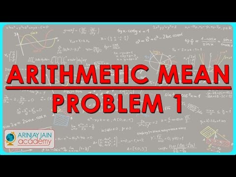 $ CBSE Class VII Maths,  ICSE Class VII Maths -   Arithmetic mean - Problem 1