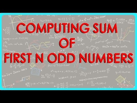 157-Computing sum of first n odd numbers