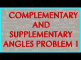 163-$ CBSE Class VI Maths,  ICSE Class VI Maths -   Complementary and supplementary angles Problem 1