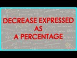 1431. $ CBSE Class VI Maths,  ICSE Class VI Maths -  Decrease expressed as a percentage