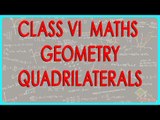 63. CBSE Class VI maths,  ICSE Class VI maths -   Geometry - Quadrilaterals