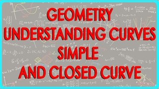 31. Geometry - Understanding Curves - Simple and Closed Curve