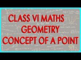 CBSE Class VI maths,  ICSE Class VI maths -   Geometry - Concept of a Point